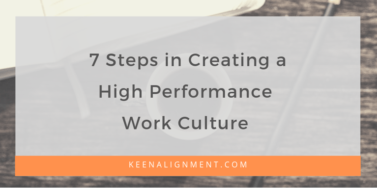 7 Steps in Creating a High Performance Work Culture